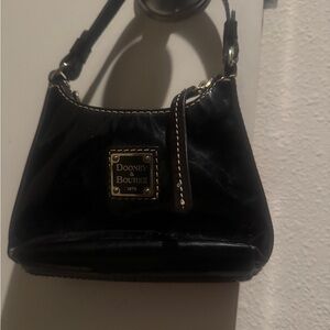 Dooney & Bourke Black Bag with Gold Logo